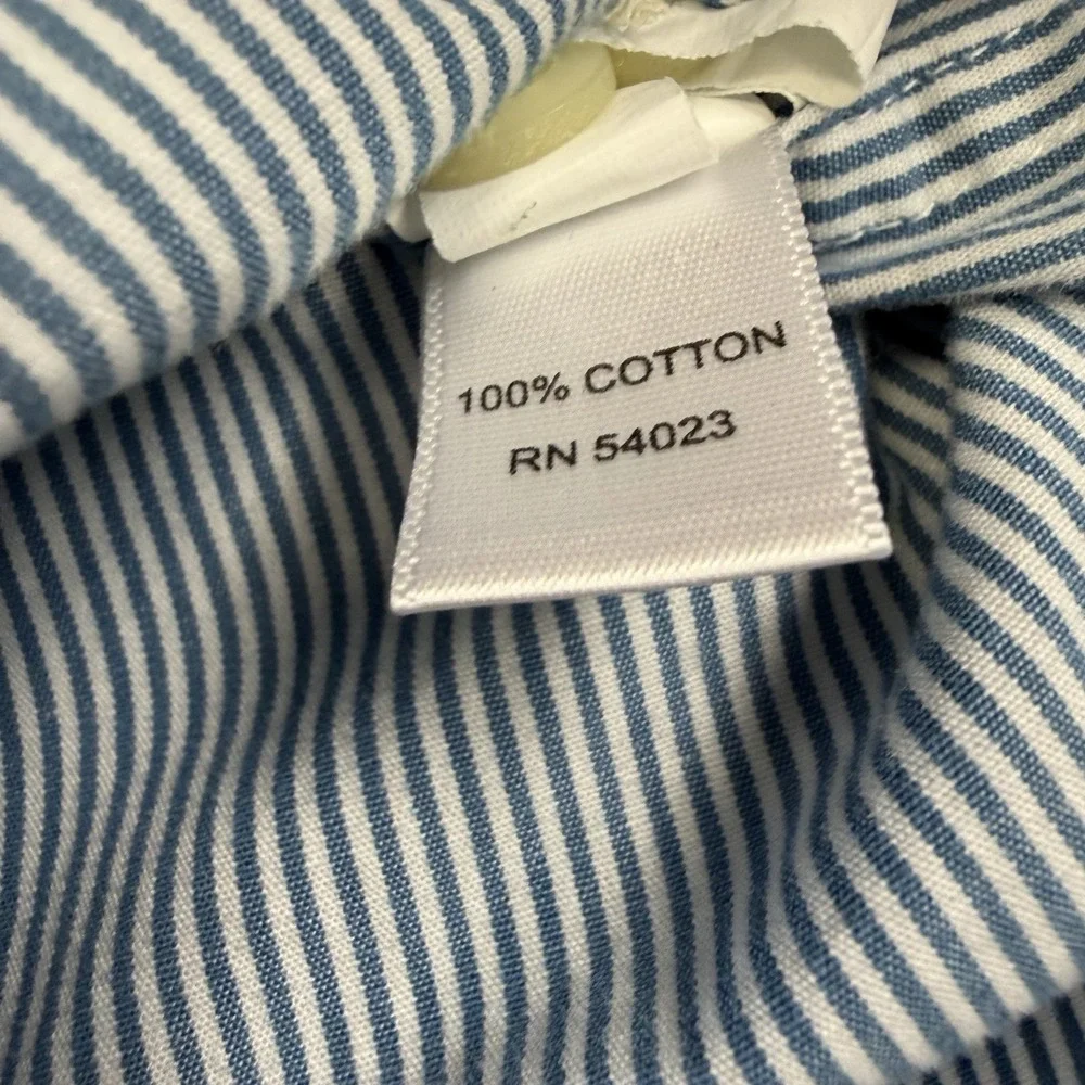 Banana Republic Soft Wash Shirt Mens Medium Blue Button Up Long Sleeves